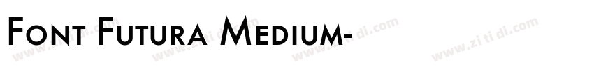 Font Futura Medium字体转换